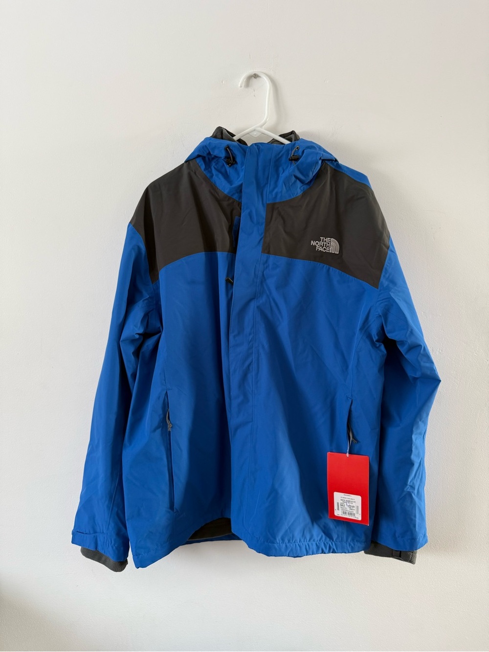 The North Face Anden Triclimate Hooded Blue Waterproof Coat Jacket Size Large